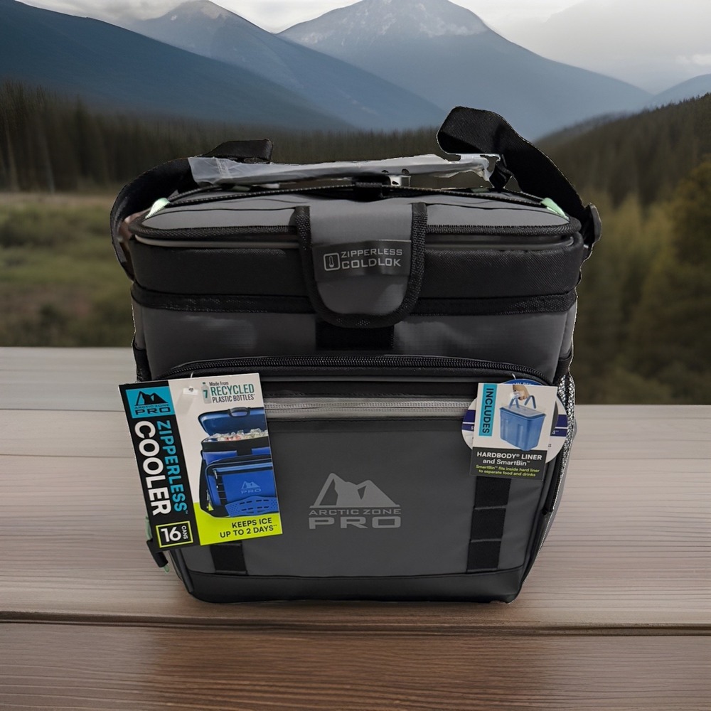 NWT Arctic Zone Pro 16 Can Zipperless Cooler Hardbody Liner Leakproof Microban